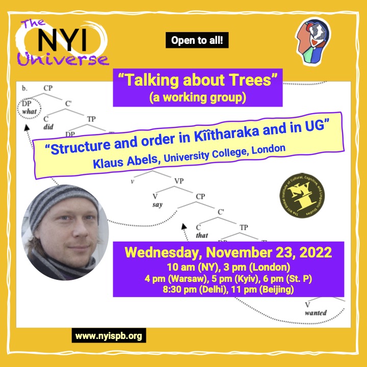 Talking about Trees with Klaus Abels (UCL)