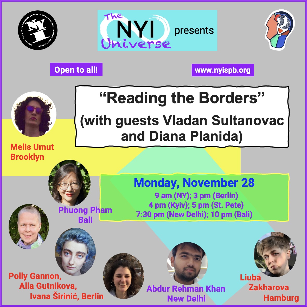 " Reading the Borders" (with guests Vladan Sultanovac and Diana Planida)