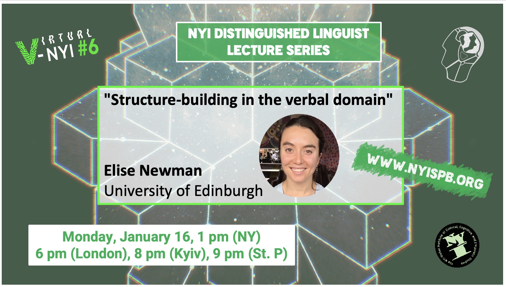 Distinguished Linguist Lecture #1: Elise Newman