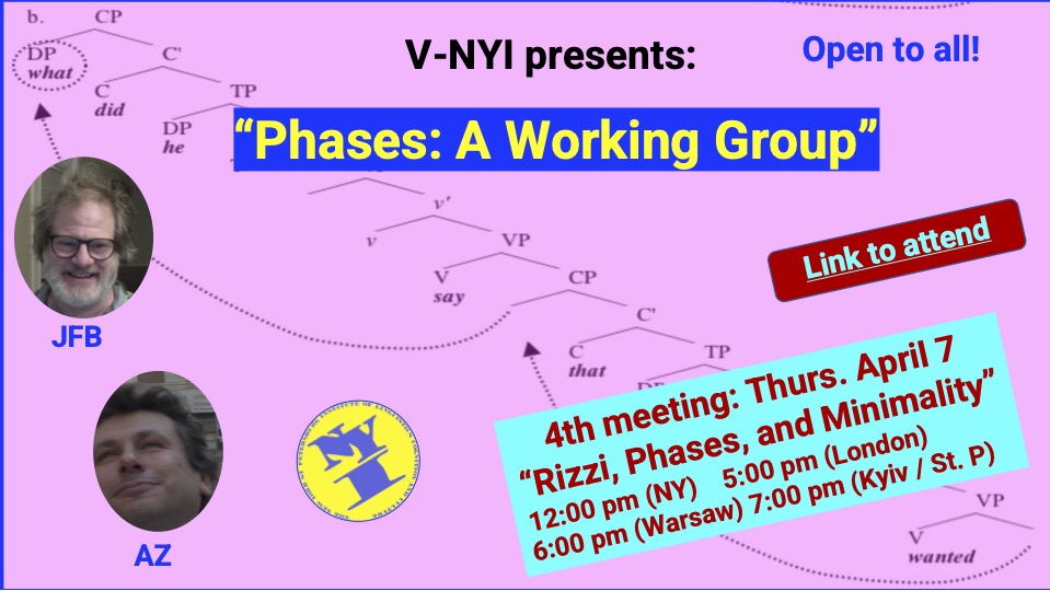 Phases: a Working group. Meeting # 4